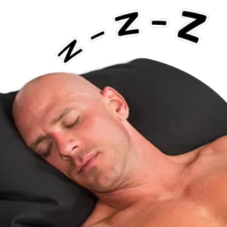 😴 Johnny Sins Z-Z-Z นอน, ผู้ชาย, zzz, เหนื่อย, เตียง telegram sticker