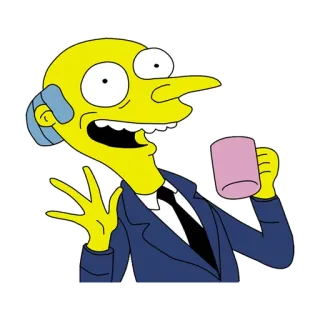 ☕ Mr. Burns The Simpsons Mr. Burns, Simpsons, Cartoni animati, Animazione telegram sticker