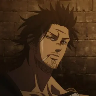 ☘️ Yami Sukehiro Black Clover Anime, Manga, Rauchen, Yami Sukehiro, Black Clover whatsapp sticker