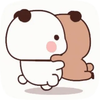 😂 urso, fofo, desenho animado, amor, kawaii, casal, amizade telegram sticker