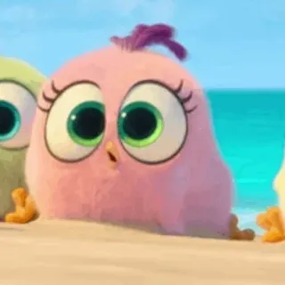 🐦 Stella Angry Birds птица, милый, животное, розовый, мультфильм, стелла, angry birds telegram sticker