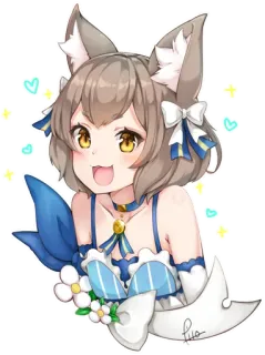 ☺️ Felix Argyle Re:Zero anime, gatto, carino, manga, kawaii, Felix telegram sticker