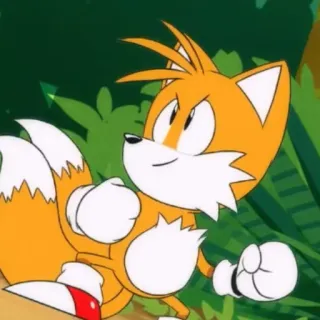 🦊 Tails Sonic the Hedgehog Tails, Sonic the Hedgehog, Cartoon, Fuchs, Tier, Gaming whatsapp sticker