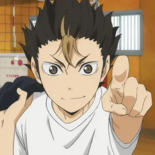 🏐 Yu Nishinoya Haikyuu!! anime, haikyuu, yu nishinoya, nishinoya, character, volleyball telegram sticker