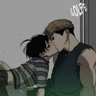 ❤️ Killing Stalking GOLPE 亲吻, 耽美, 男同, 浪漫, 爱 telegram sticker