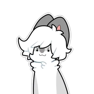 😈 Furry, Gato, Animal, Fofo, Sticker telegram sticker