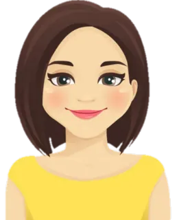 😊 Frau, Cartoon, Porträt, Illustration, Figur, Person whatsapp sticker