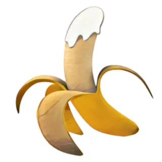 🍌 chuối, trái cây, thức ăn, màu vàng, ngọt, món tráng miệng whatsapp sticker