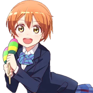 😃 anime, maracas, girl, school uniform telegram sticker