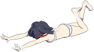 👙 Ryuko Matoi Kill la Kill Anime, Kill la Kill, Ryuko Matoi, Kreskówka telegram sticker