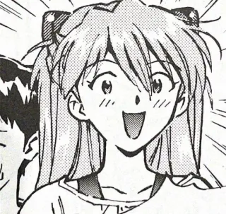 👾 Asuka Langley Soryu Neon Genesis Evangelion anime, manga, girl, smile, happy, evangelion telegram sticker