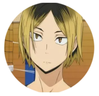 😶 Kozume Kenma Haikyuu!! Anime, Haikyuu, Kozume Kenma, Kenma, Dessin animé, Personnage, Manga, Nekomata whatsapp sticker