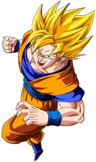 ⚫ Goku Dragon Ball Z Anime, Luta, Super-herói, Saiyajin, Dragon Ball telegram sticker