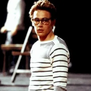 〰 James Dean Schauspieler, Promi, Filmstar, 1950er, Brille, Porträt whatsapp sticker