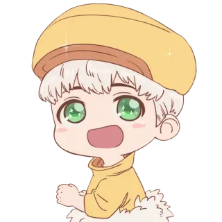 😳 애니메이션, 치비, 귀여운, 만화, 캐릭터 telegram sticker