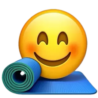 🧘 Biểu tượng cảm xúc, Yoga, Thảm tập, Tập thể dục, Thể dục, Sức khỏe, Sức khỏe whatsapp sticker