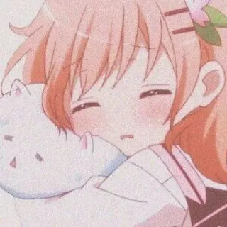 💛 Anime, Ragazza, Gatto, Carino, Kawaii telegram sticker