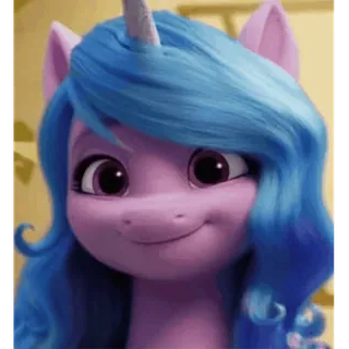 👍 My Little Pony, Izzy Moonbow, Desenho animado, Animação, Pônei, Amizade, Fofo telegram sticker