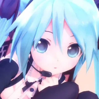 🐈 Hatsune Miku Anime, Vocaloid, Hatsune Miku, Carino telegram sticker