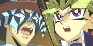 😨 Yami Yugi Yu-Gi-Oh! anime, yugioh, battle, duel, yami yugi, marik ishtar telegram sticker