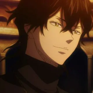 💛 Yuno Black Clover Anime, Black Clover, Yuno, Rei Mago, Magia, Personagem telegram sticker