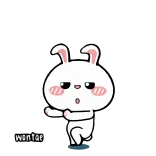HyperRabbit by @wontae whatsapp stickers