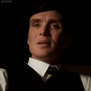 🚬 Thomas Shelby Peaky Blinders Thomas Shelby, Peaky Blinders, Cillian Murphy, man, portrait, actor, sad whatsapp sticker