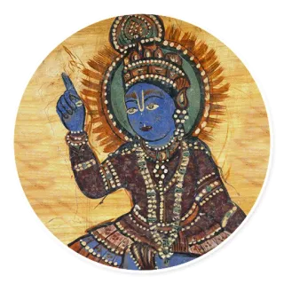 ☝️ Hinduism, Indian art, spiritual, religious art, deity, traditional art telegram sticker