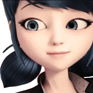 🙂 Marinette Miraculous Ladybug marinette, miraculous ladybug, dibujos animados, anime, chica telegram sticker