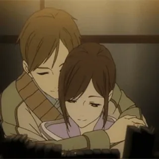 🫂 Anime, Pareja, Amor, Romance, Abrazo whatsapp sticker