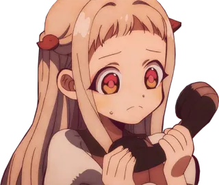 📞 Yashiro Nene Toilet-bound Hanako-kun Anime, Triste, Fille, Yashiro, Nene, Toilet-bound telegram sticker