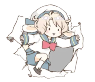 🌬 Anime, Chibi, Lindo, Dibujos animados, Marinero whatsapp sticker