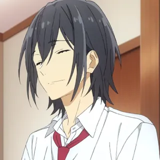 📚 Izumi Miyamura Horimiya anime, school, boy, student, manga telegram sticker