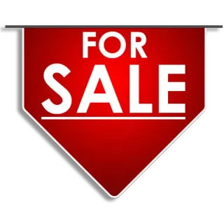 📣 FOR SALE Vente, Rouge, Entreprise, Marketing, Publicité, Commercial whatsapp sticker