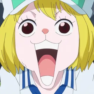 🥕 Carrot One Piece アニメ, 漫画, キャラクター, ワンピース, キャロット whatsapp sticker