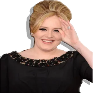 👋 Adele Adele, cantora, celebridade, mulher, pessoa telegram sticker
