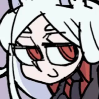 😌 Lucifer Helltaker アニメ, 悪魔, Helltaker, ルシファー telegram sticker