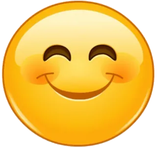 😊 Émoji, Sourire, Joyeux, Visage, Jaune whatsapp sticker