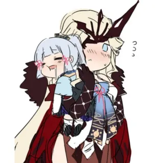 🏖 La Signora Genshin Impact anime, La Signora, Genshin Impact, doll, video game, character, fan art telegram sticker