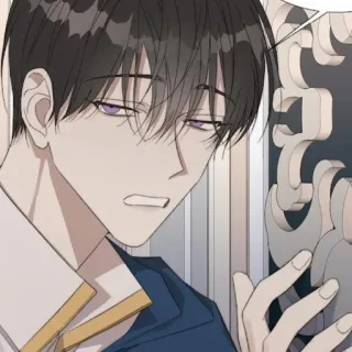 🌝 anime, manga, character, manhwa, illustration, drawing, male, portrait whatsapp sticker