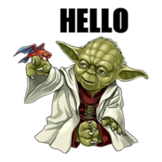 Yoda @StikerDi telegram stickers