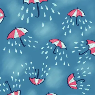 Autumn rain telegram stickers