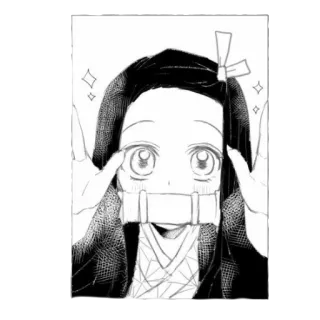 🌸 Nezuko Kamado Demon Slayer 네즈코, 귀멸의 칼날, 애니, 만화, 캐릭터, 귀여운 telegram sticker