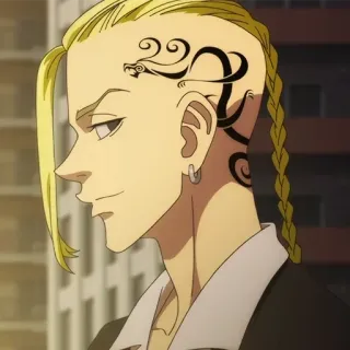 👑 Ken Ryuguji (Draken) Tokyo Revengers Аниме, Дракен, Кен Рюгудзи, Токийские мстители, Тату, Дракон, Манга telegram sticker