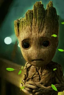 🌴 Groot Guardians of the Galaxy Groot, Vệ binh dải ngân hà, Marvel, Cây, Nhân vật, Baby Groot telegram sticker
