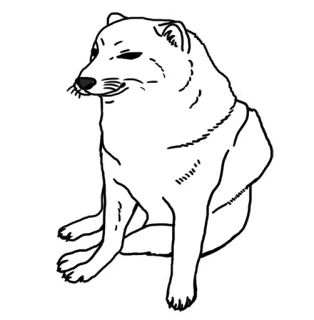🍔 Cheems doge, Meme, Hund, Cheems telegram sticker