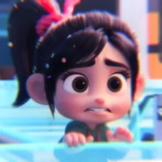 🩰 Vanellope von Schweetz Wreck-It Ralph Vanellope, Disney, Ralph el Demoledor, Personaje, Dibujo animado telegram sticker