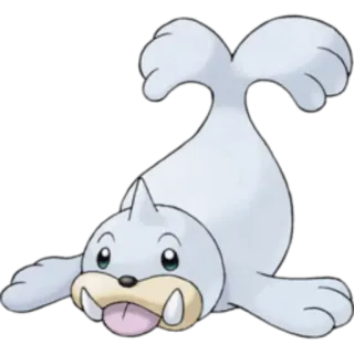 🔵 Seel Pokémon Seel, Pokémon, animal, phoque, mignon, jeu vidéo telegram sticker
