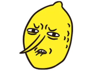😟 Lemongrab Adventure Time lemon, cartoon, funny, character telegram sticker