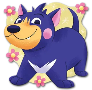 😃 động vật, chó, hoạt hình, dễ thương, hình minh họa, nhãn dán telegram sticker